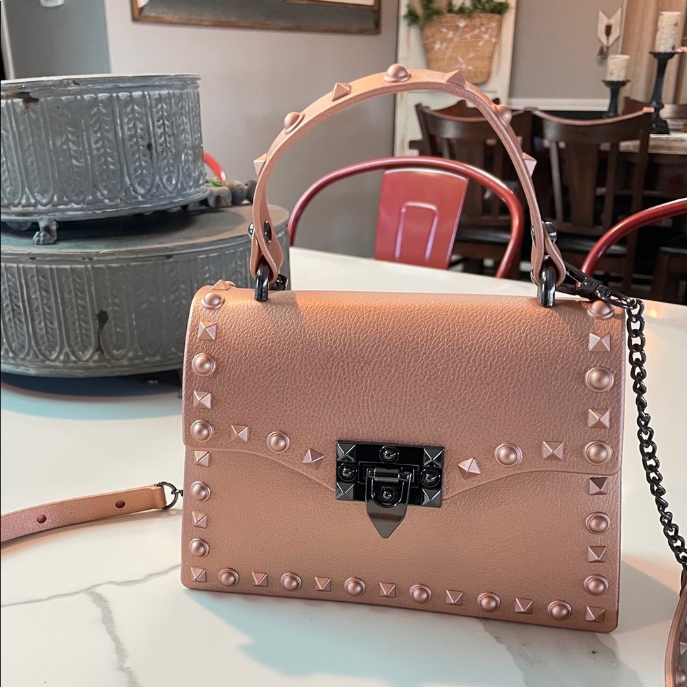 Studded handbag